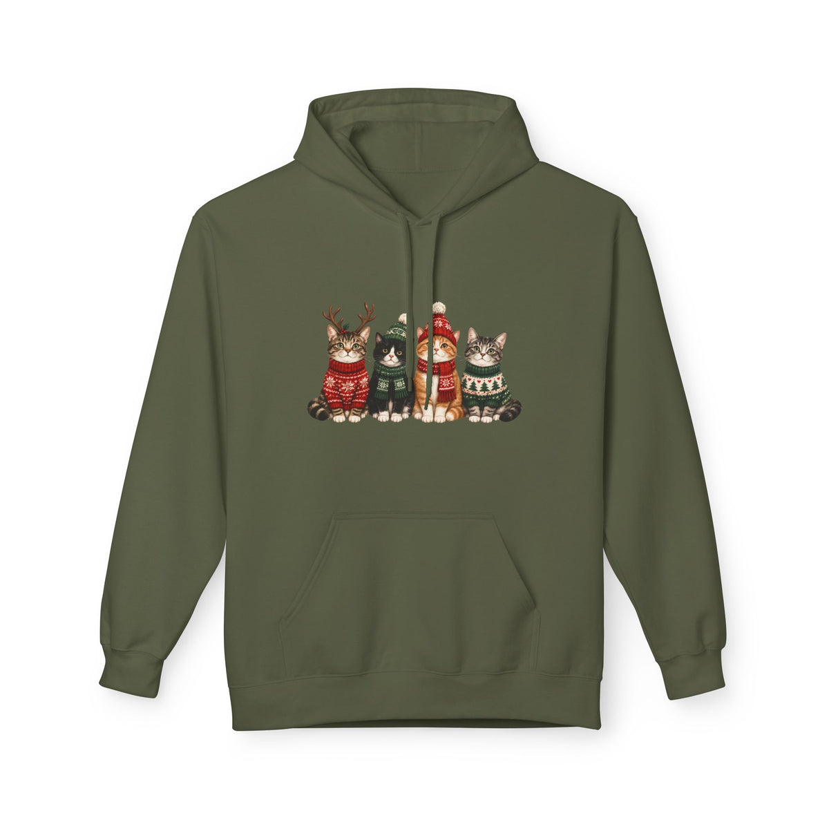 Weihnachtskatzen – Unisex Hoodie