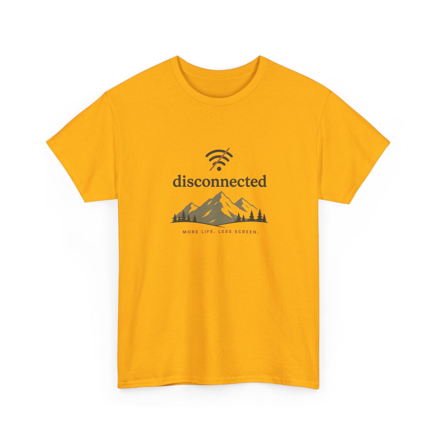 Disconnected Mountain Tee — 'Disconnected' Outdoor Adventure T‑Shirt