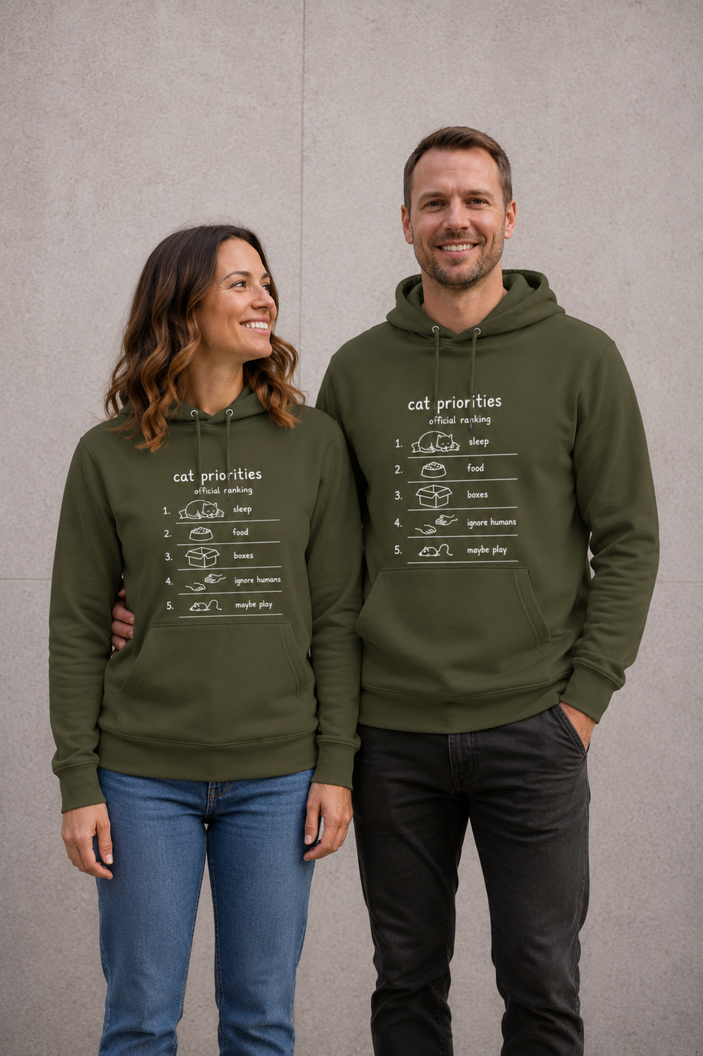 Cat Priorities Unisex Hoodie