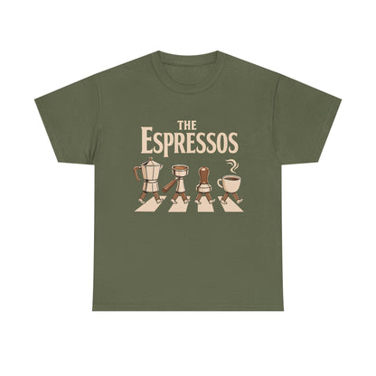 Espressos Band T-Shirt — Coffee Brewing Chessboard Graphic Tee
