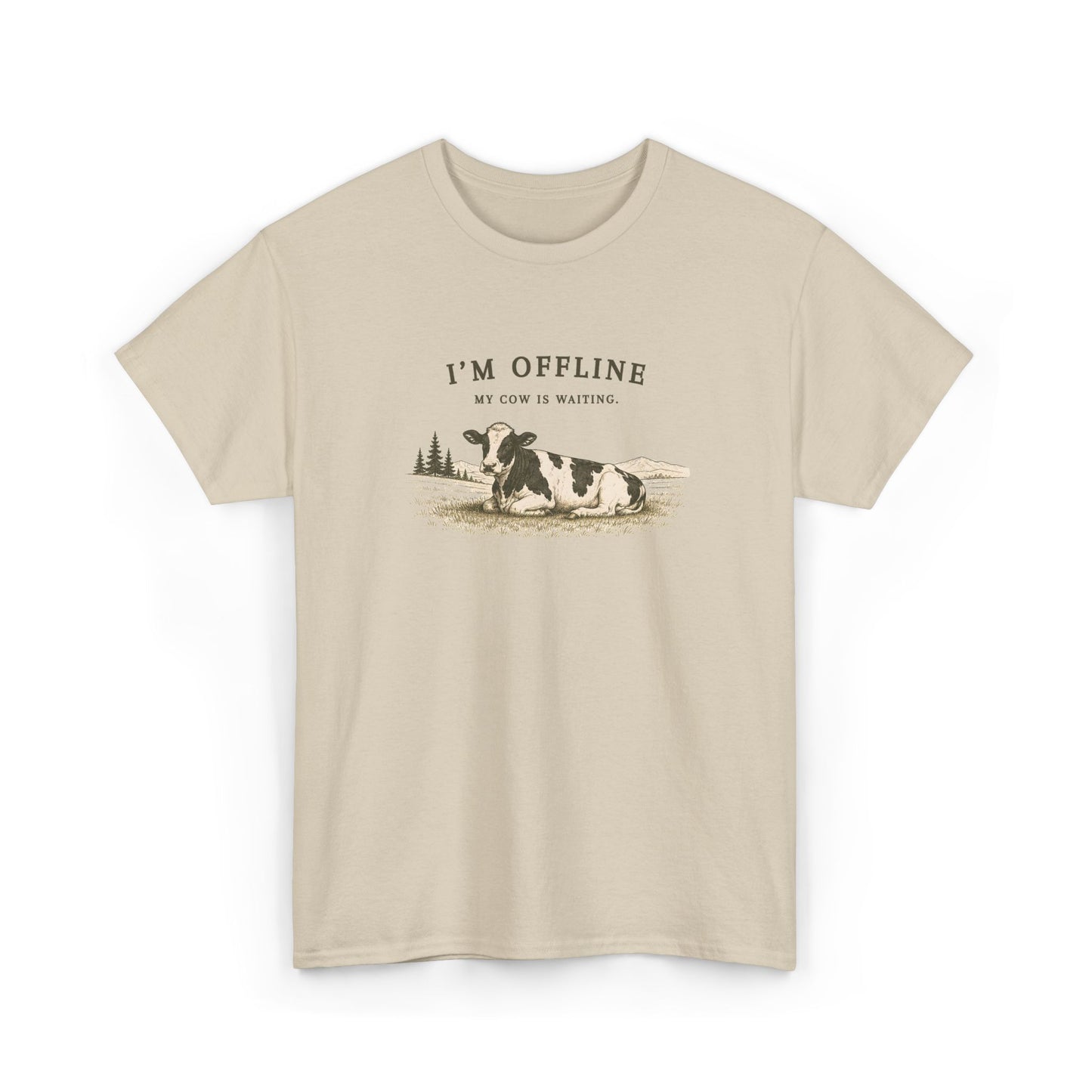 Offline Cow Unisex T-Shirt