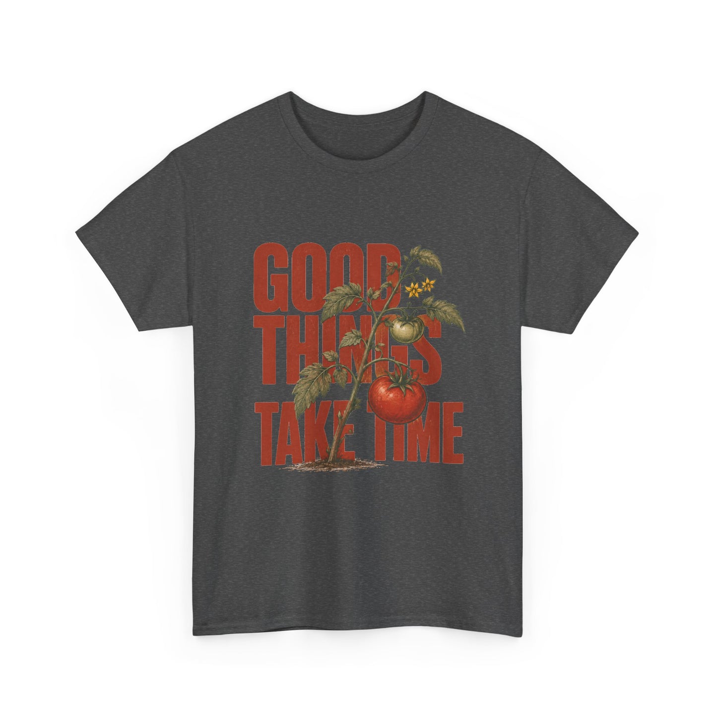 Good Things Take Time Tee — Vintage Floral Motivational T-Shirt