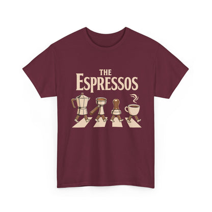 Espressos Band T-Shirt — Coffee Brewing Chessboard Graphic Tee