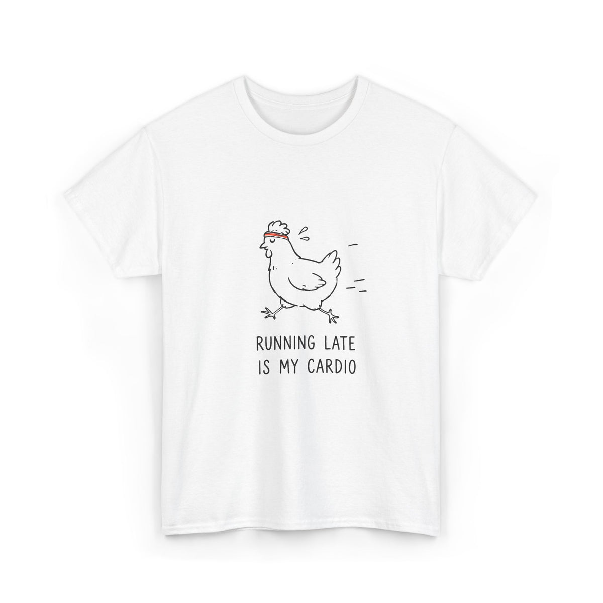 Cardio Chicken – Unisex Hühner-T-Shirt