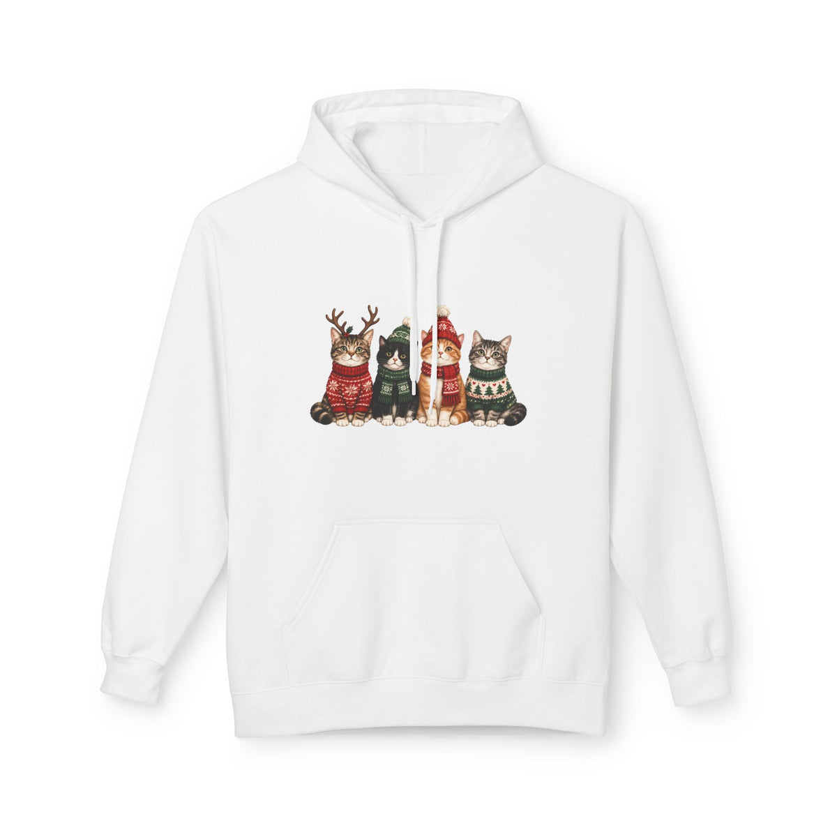Weihnachtskatzen – Unisex Hoodie