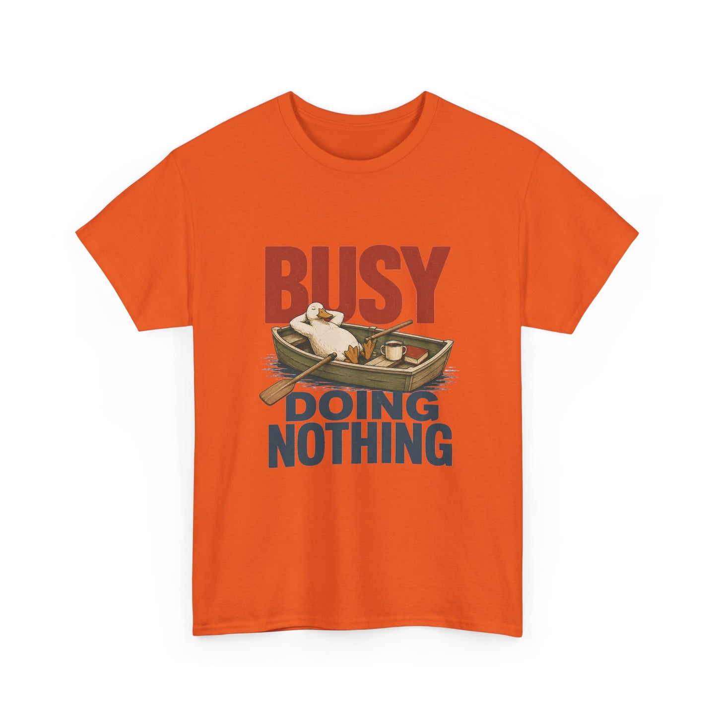 T‑Shirt — "Busy Doing Nothing" Vintage Fishing Relaxation Tee