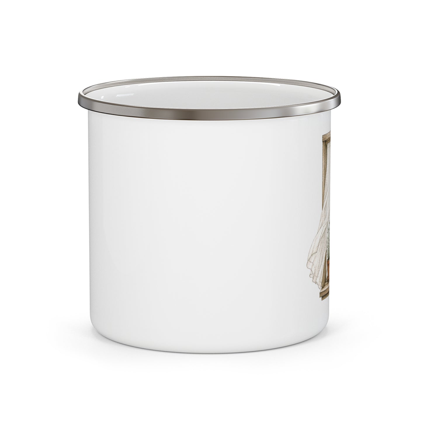 Open Window Enamel Camping Mug