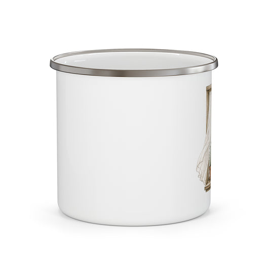 Open Window Enamel Camping Mug
