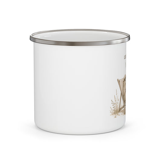 Lazy Chair Enamel Camping Mug