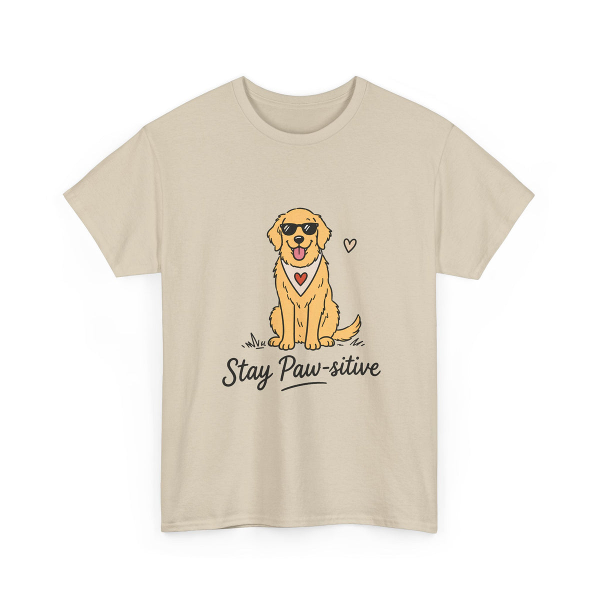 Paw Sitive – Unisex T-Shirt mit Pfotenmotiv