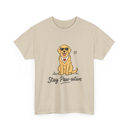 Paw Sitive – Unisex T-Shirt mit Pfotenmotiv