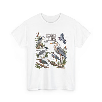 Reiher-Feldführer – Unisex T-Shirt für Vogelfans