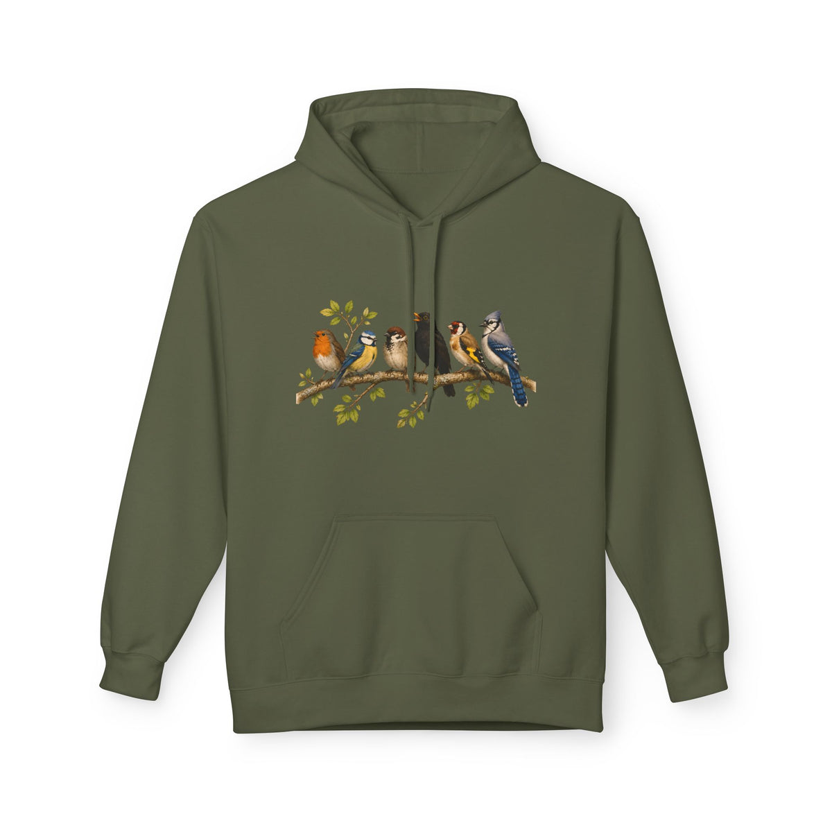 Vögel auf einem Ast – Unisex Hoodie