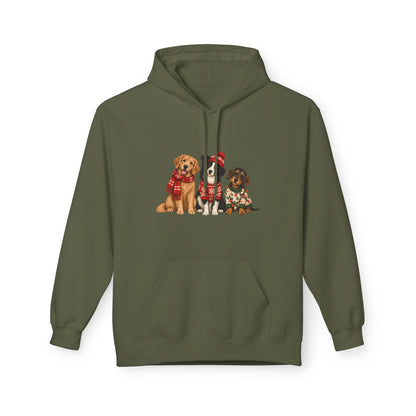 Weihnachtshunde – Unisex Hoodie