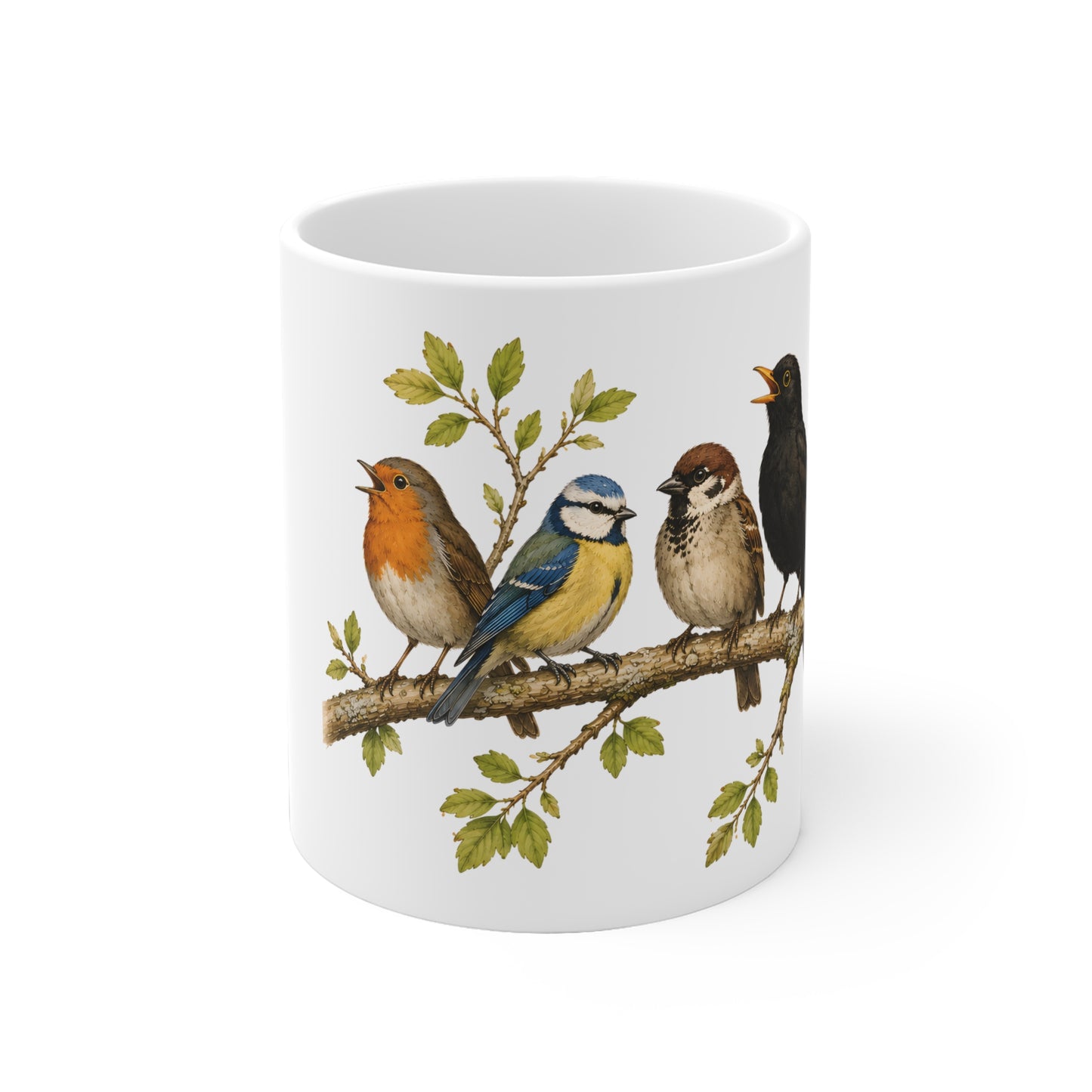 Bird Branch II Ceramic Mug