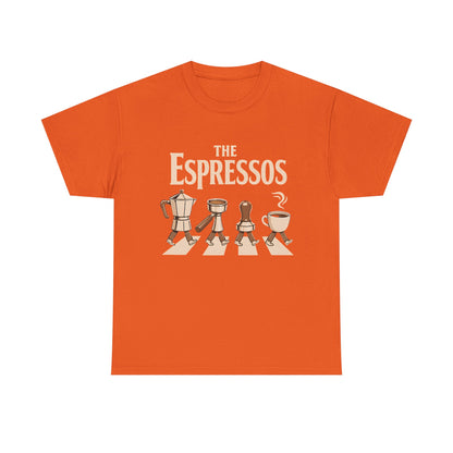 Espressos Band T-Shirt — Coffee Brewing Chessboard Graphic Tee