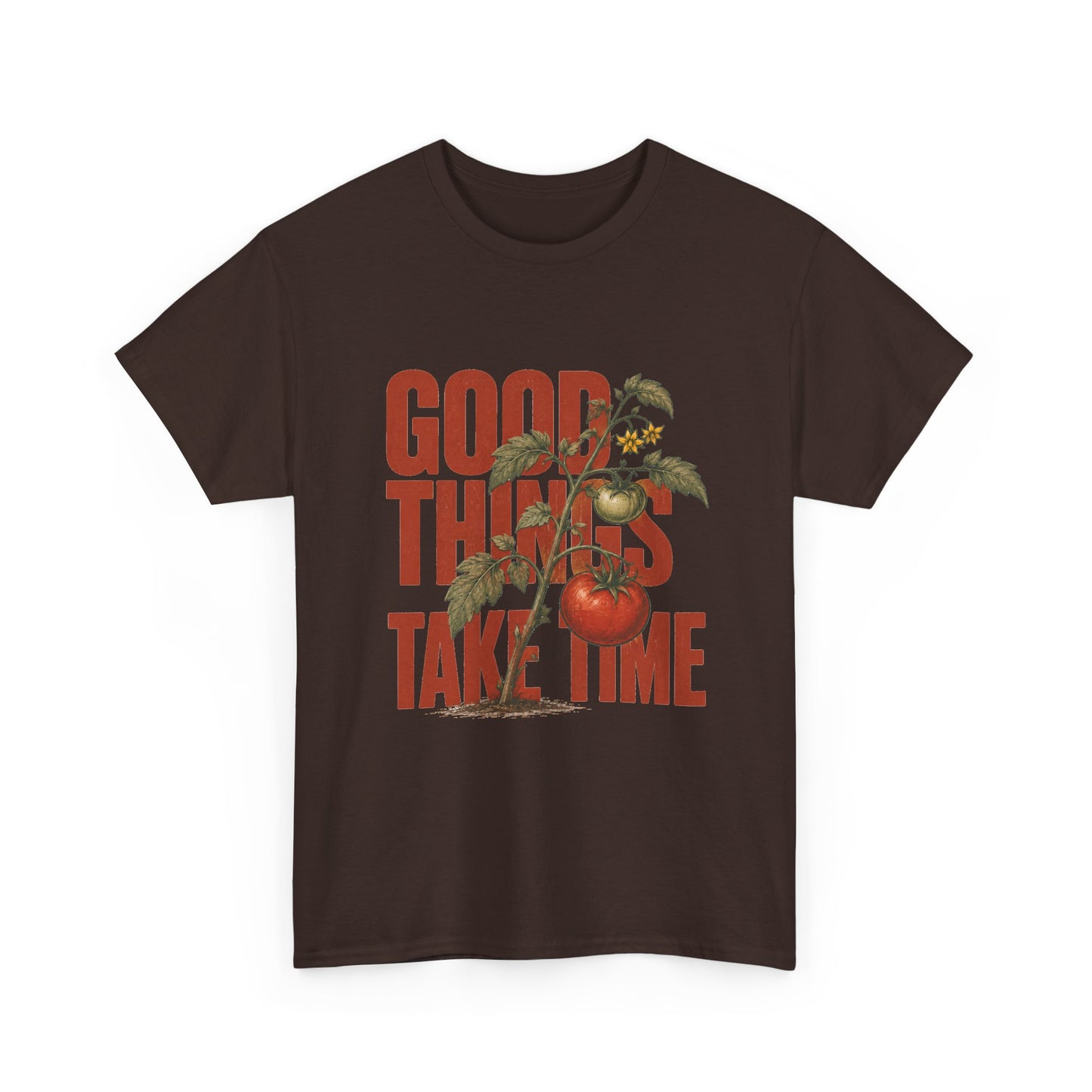Good Things Take Time Tee — Vintage Floral Motivational T-Shirt
