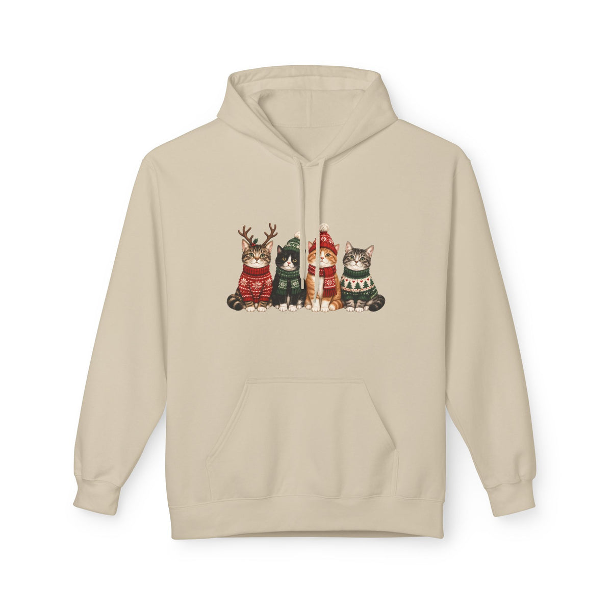 Weihnachtskatzen – Unisex Hoodie