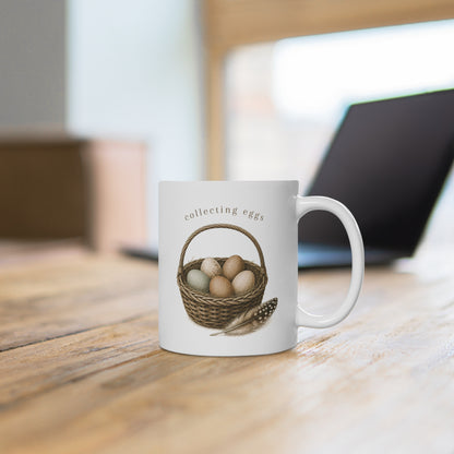 Collecting Eggs Ceramic Mug