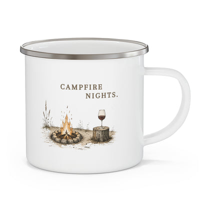 Cozy Hedgehog Enamel Camping Mug