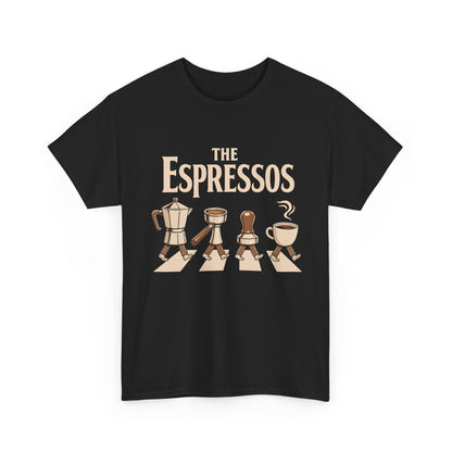 Espressos Band T-Shirt — Coffee Brewing Chessboard Graphic Tee