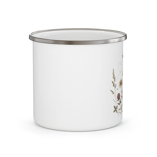 Meadow Heart Enamel Camping Mug