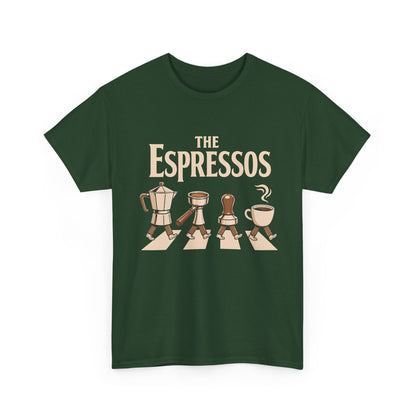 Espressos Band T-Shirt — Coffee Brewing Chessboard Graphic Tee