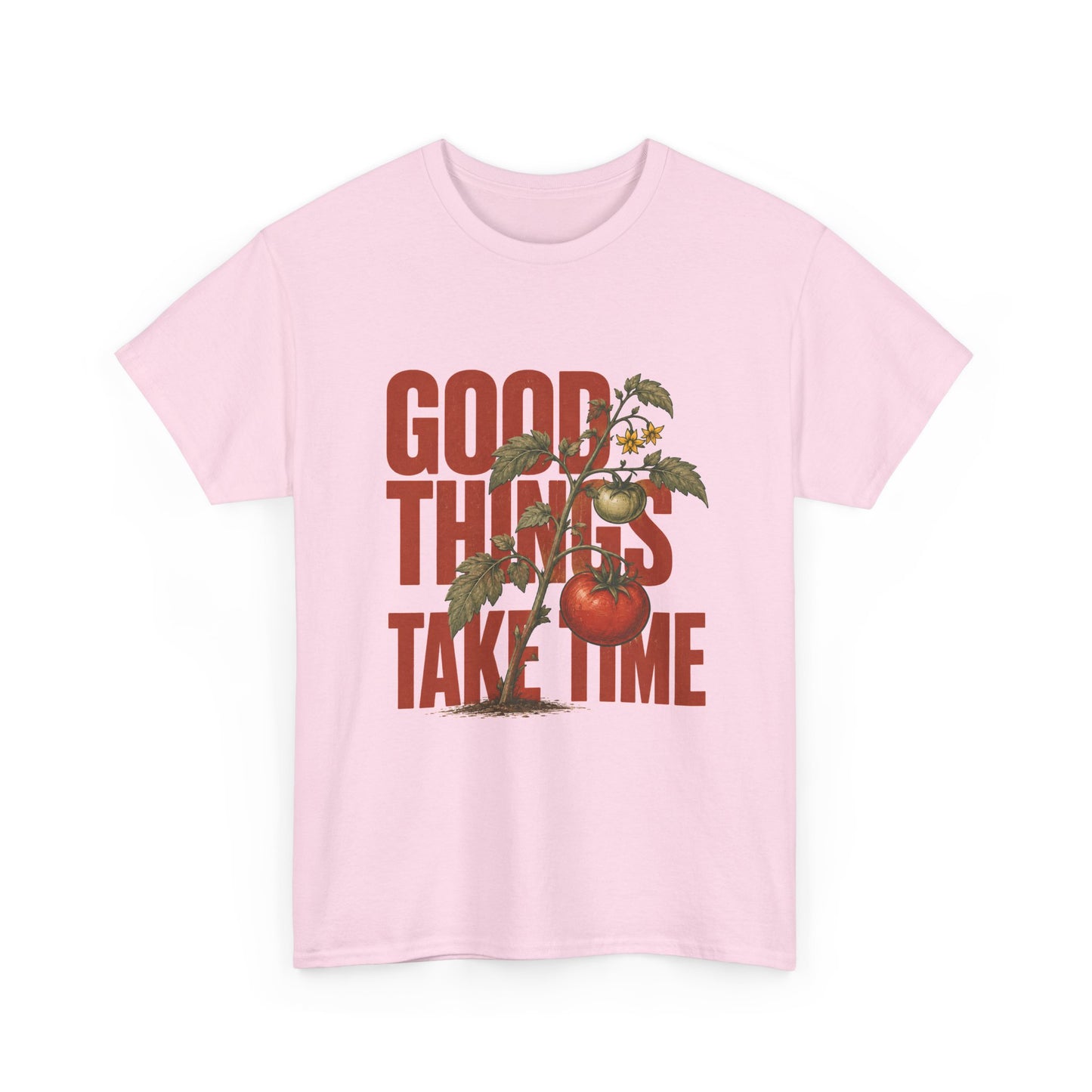 Good Things Take Time Tee — Vintage Floral Motivational T-Shirt