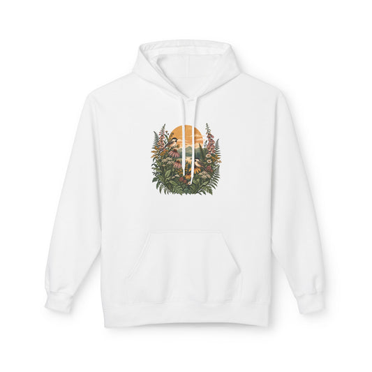 Sonnenuntergang im Wald – Unisex Hoodie