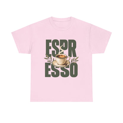 Espresso Coffee Tee — Retro Cup Graphic Coffee Lover T-Shirt