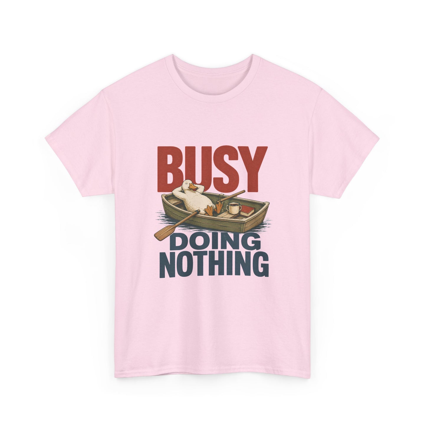T‑Shirt — "Busy Doing Nothing" Vintage Fishing Relaxation Tee