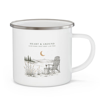 Lake Shore Enamel Camping Mug