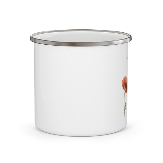 Wild Bloom Enamel Camping Mug