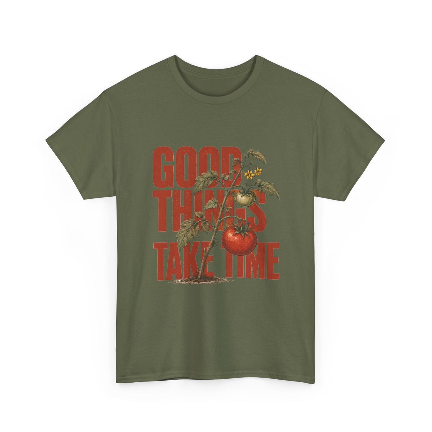 Good Things Take Time Tee — Vintage Floral Motivational T-Shirt