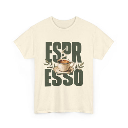 Espresso Coffee Tee — Retro Cup Graphic Coffee Lover T-Shirt