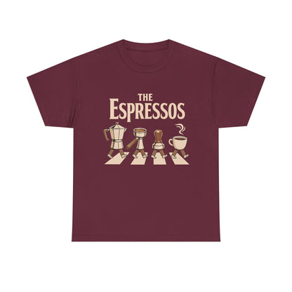 Espressos Band T-Shirt — Coffee Brewing Chessboard Graphic Tee