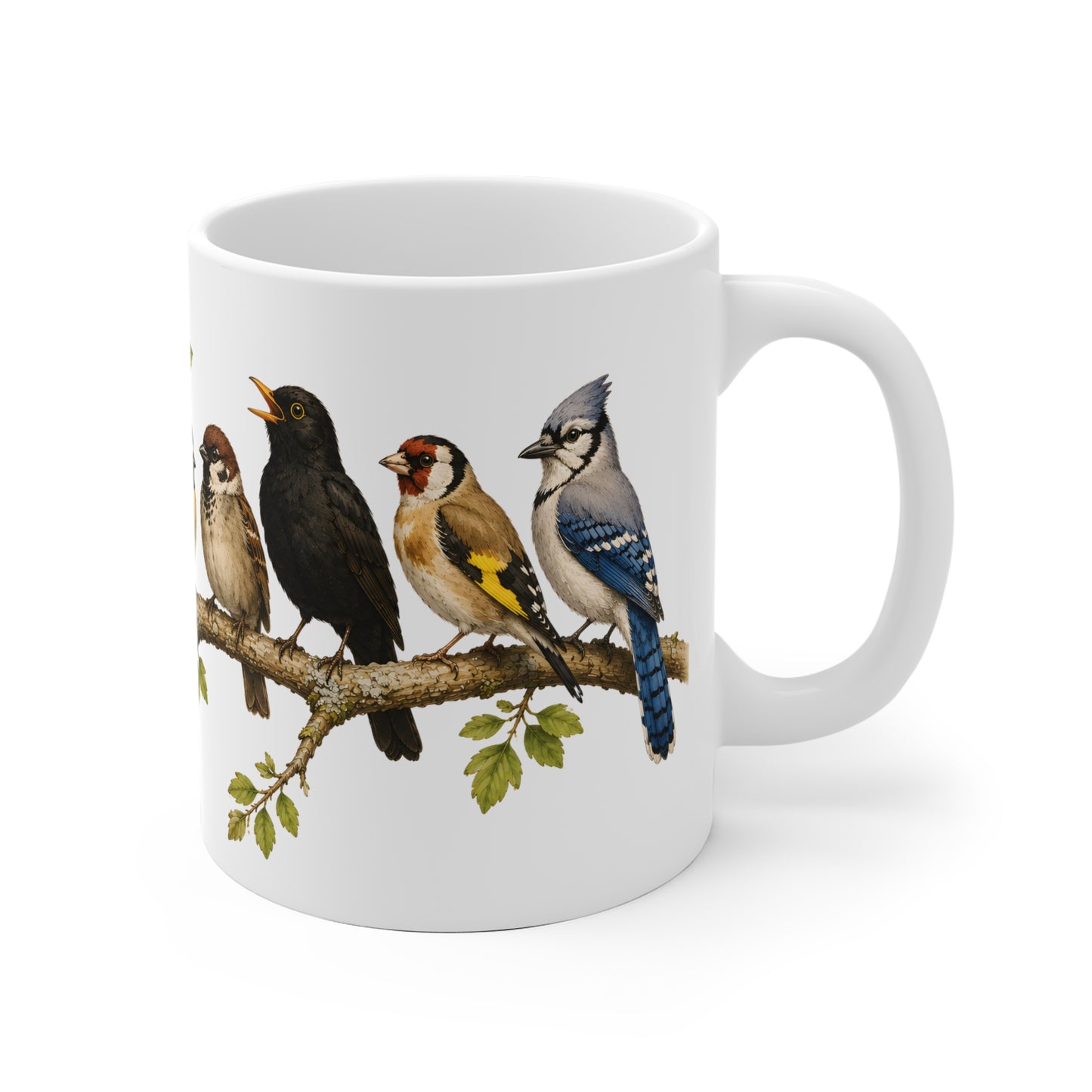 Bird Branch II Ceramic Mug