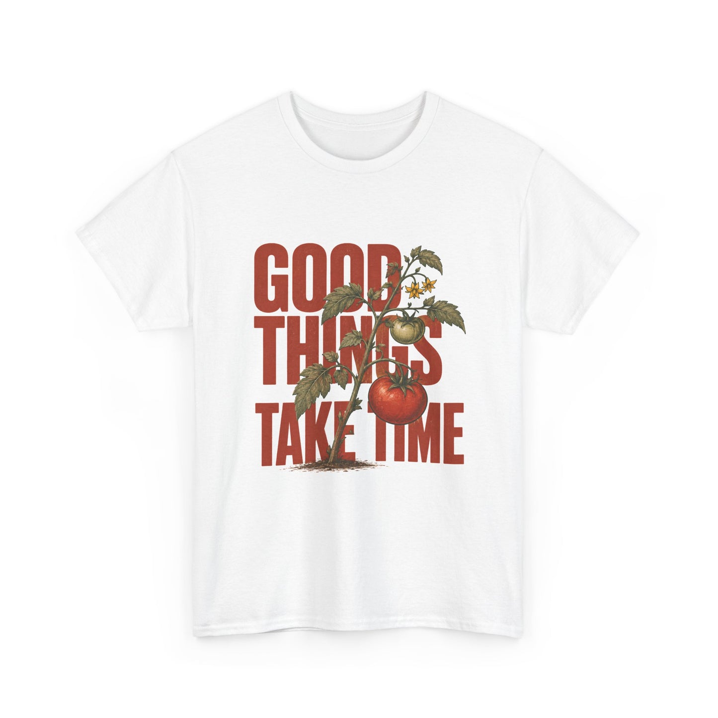Good Things Take Time Tee — Vintage Floral Motivational T-Shirt