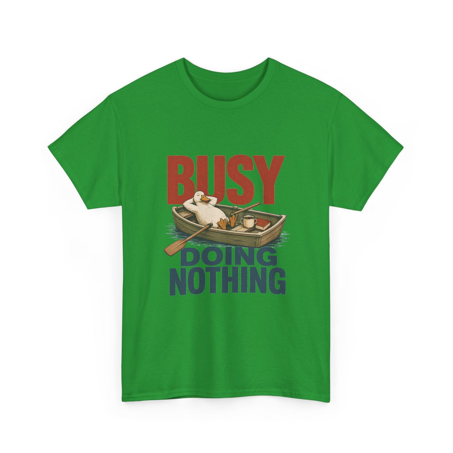 T‑Shirt — "Busy Doing Nothing" Vintage Fishing Relaxation Tee