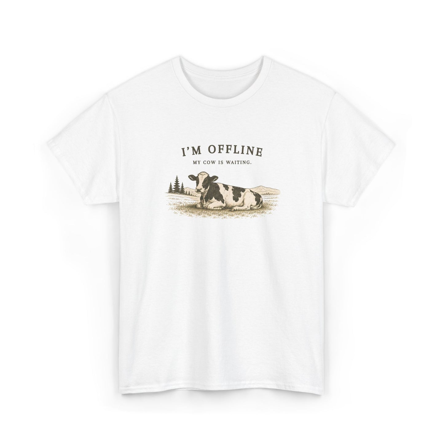 Offline Cow Unisex T-Shirt