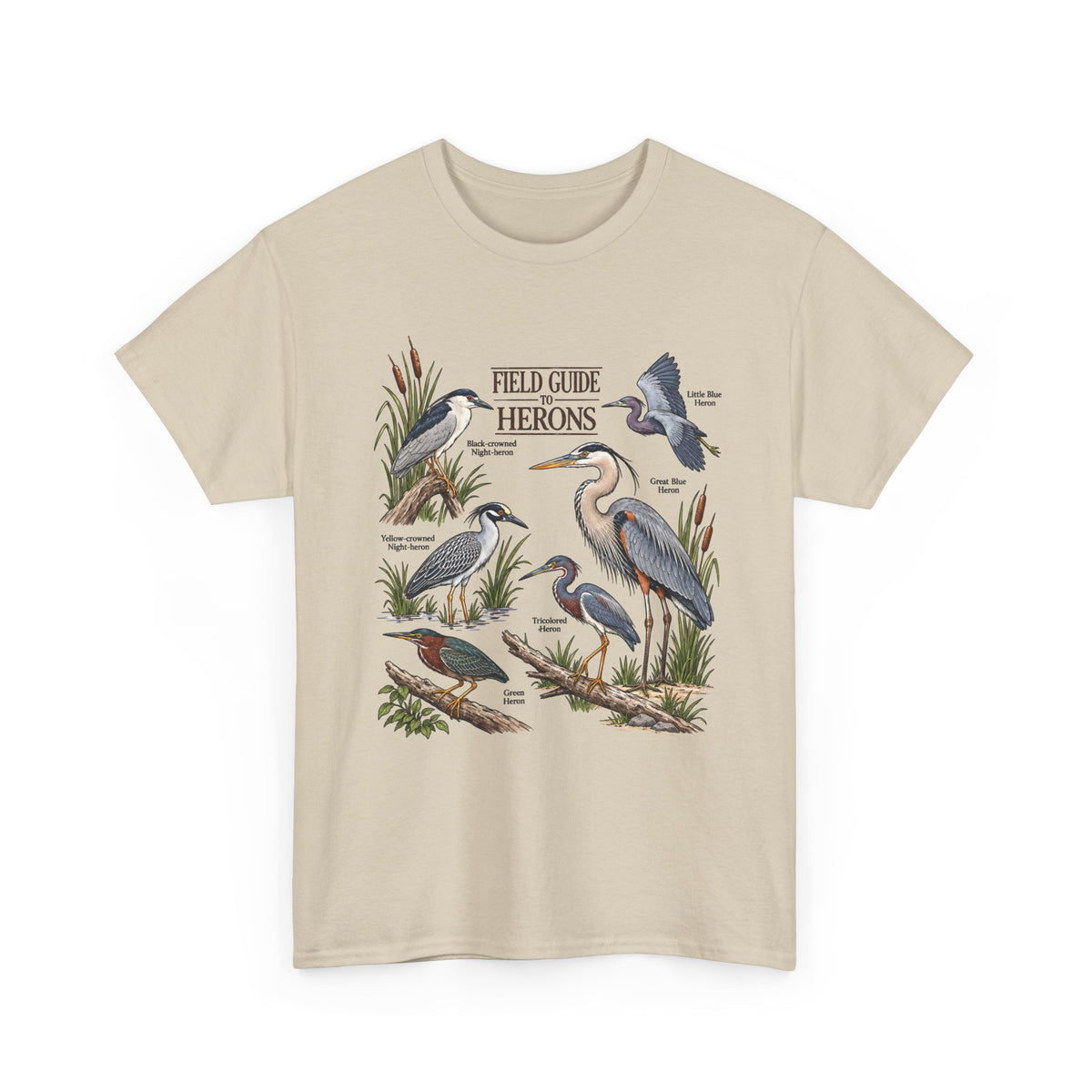 Reiher-Feldführer – Unisex T-Shirt für Vogelfans