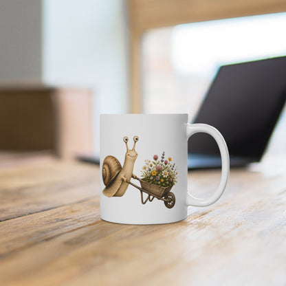 Slow Blooms Ceramic Mug