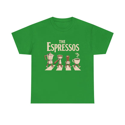 Espressos Band T-Shirt — Coffee Brewing Chessboard Graphic Tee