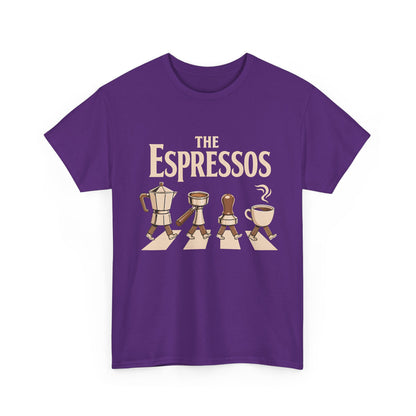 Espressos Band T-Shirt — Coffee Brewing Chessboard Graphic Tee