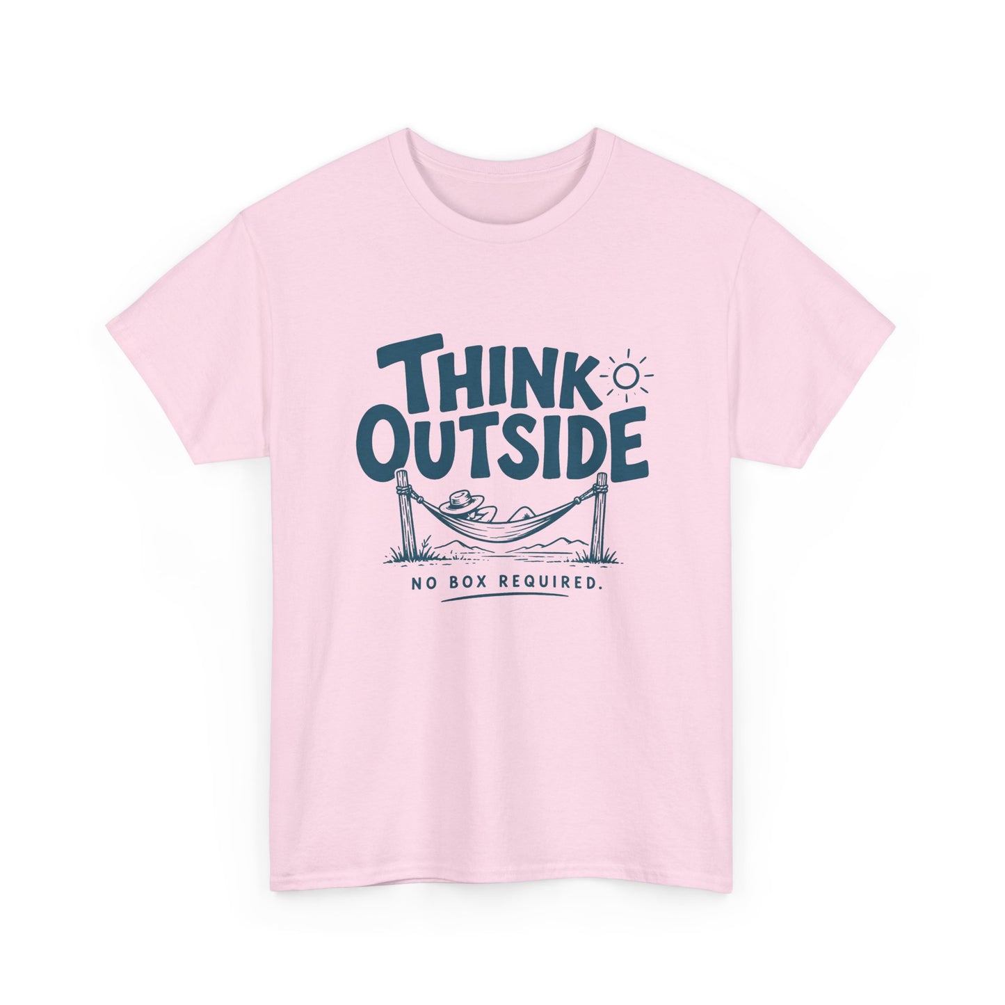 Think Outside T-Shirt – 'Think Outside, No Box Required' Graphic Tee for Outdoor Lovers