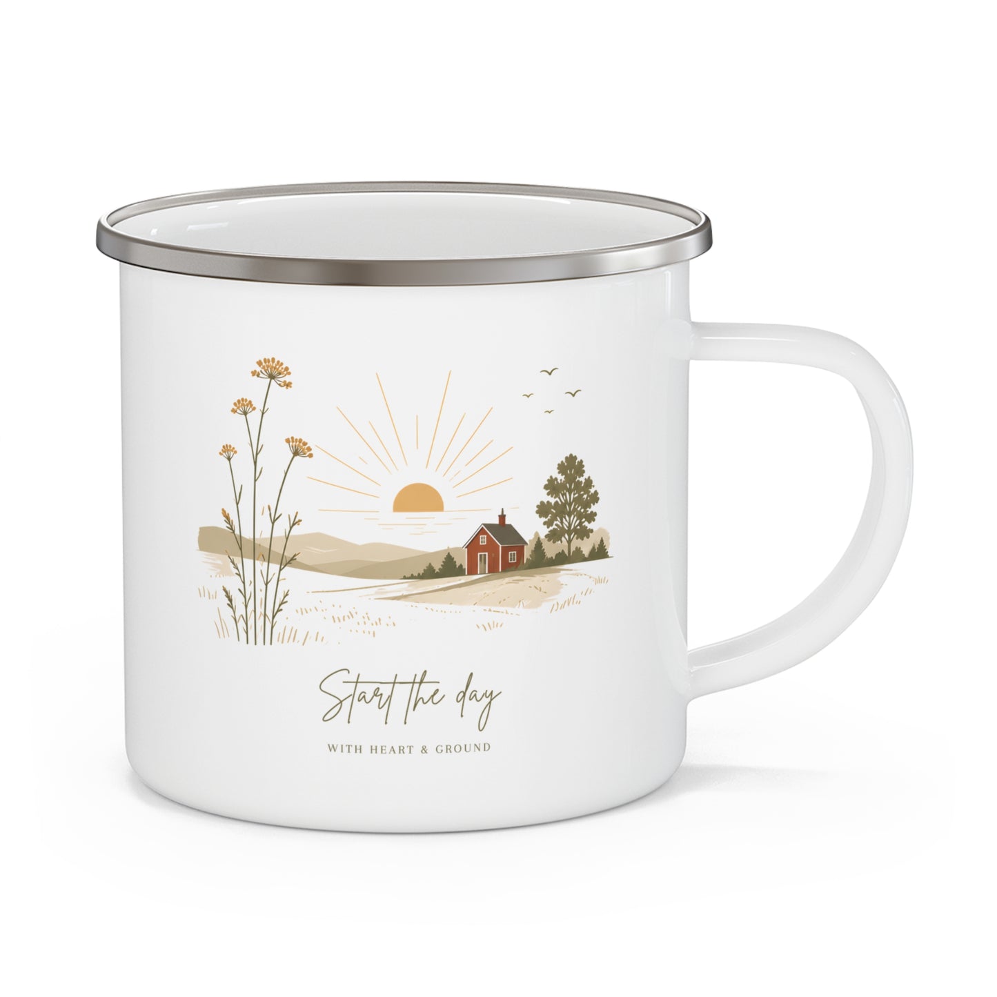 Lakeside Reed Enamel Camping Mug