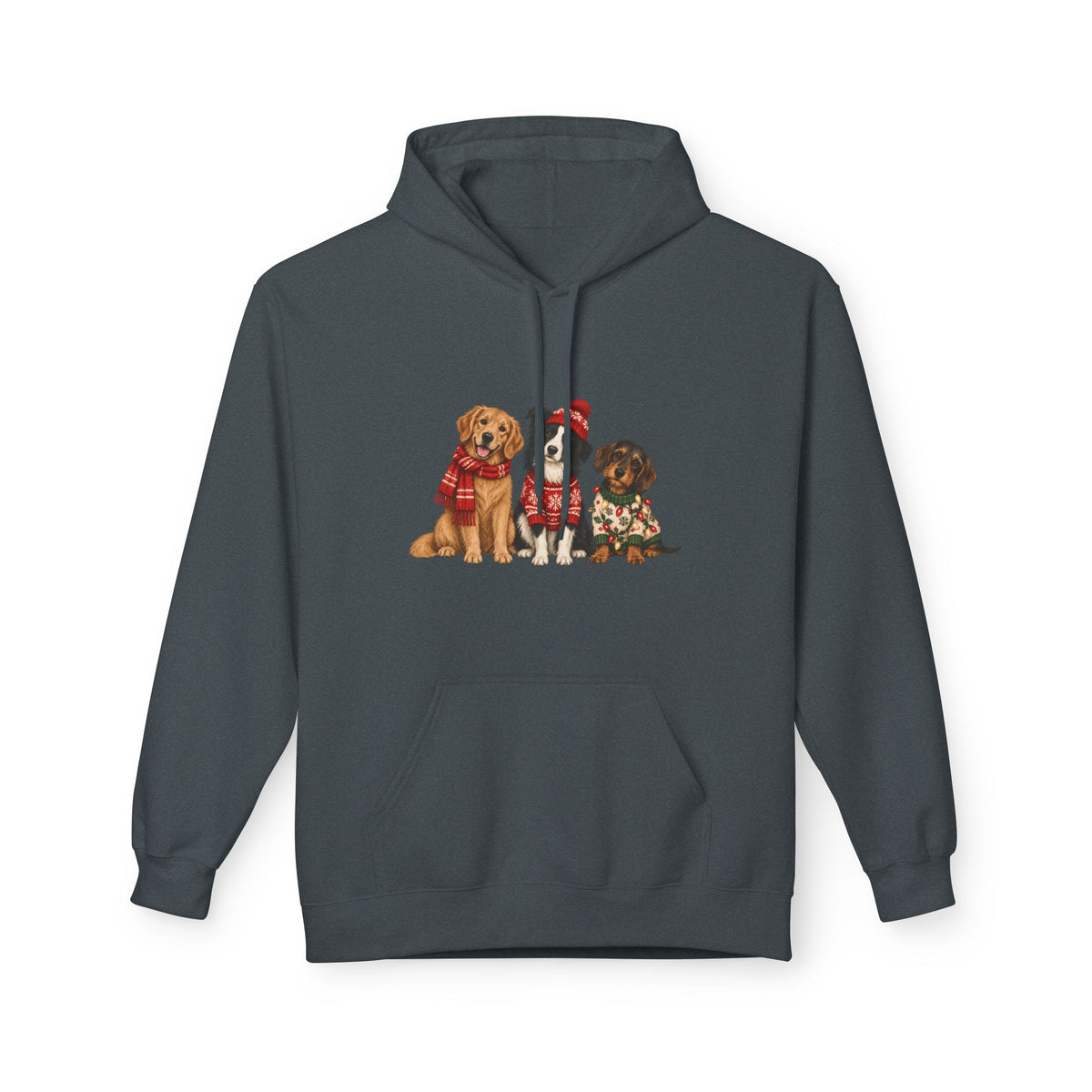 Weihnachtshunde – Unisex Hoodie