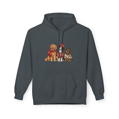 Weihnachtshunde – Unisex Hoodie