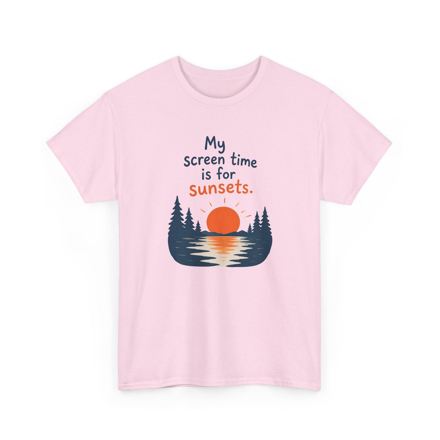 Sunset Lover T‑Shirt — “My Screen Time Is for Sunsets” Graphic Tee