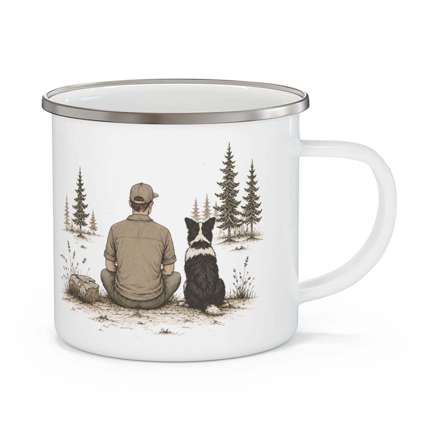 Forest Moment Enamel Camping Mug